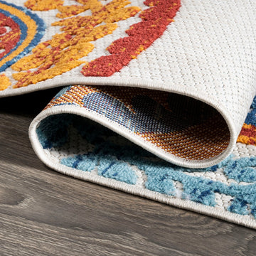 Circus Medallion High-low Indoor/outdoor Area Rug